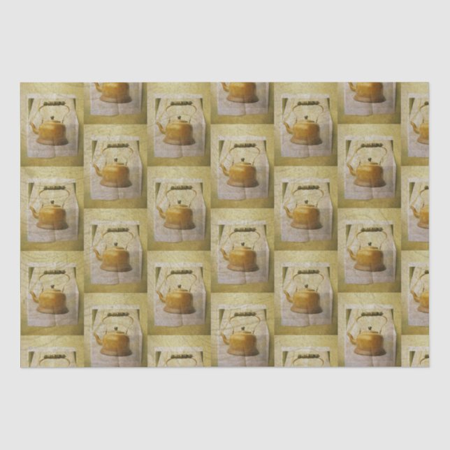 Papel De Seda Vintage Teapot (Frente )