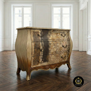 Papel De Seda Vintage Textura Rústica Descamação Floral Castanha