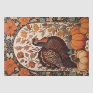 Papel De Seda Vintage Turquia e Pumpkins Autumn