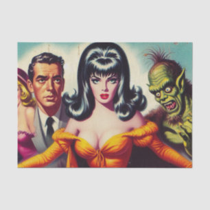 Papel De Seda Vintage Vampire Girl