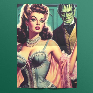 Papel De Seda Vintage Vampire Girl