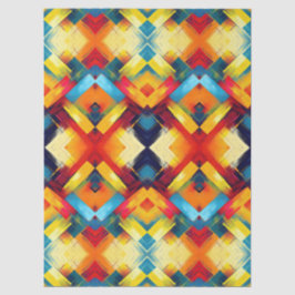 Papel De Seda Vintage Vibs Em Cores: Na moda Geométrico Forms