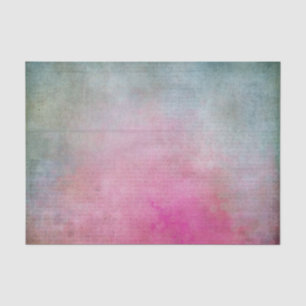 Papel De Seda Vintage Victorian - Abstrato cor-de-rosa azul