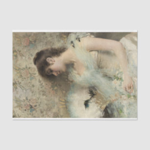 Papel De Seda Vintage Victorian Art Trabalho de arte