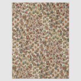 Papel De Seda Vintage Victorian Christmas Collage Retro Holiday