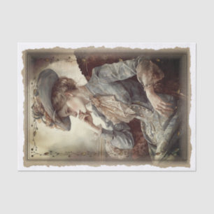 Papel De Seda Vintage Victorian Lady Portrait Decoupage