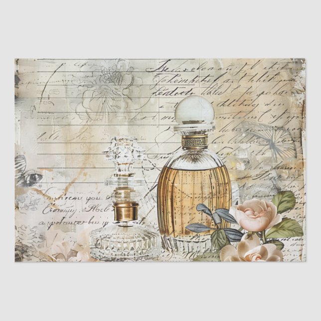 Papel De Seda Vintage Victorian Perfume Decoupage (Frente )