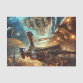 Papel De Seda Vintage Vintage, Vintage, Pirata Espacial do Ocean