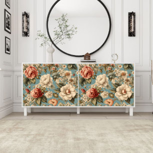 Papel De Seda Vintage vitoriano Papel-Padrão Floral de Decoupage