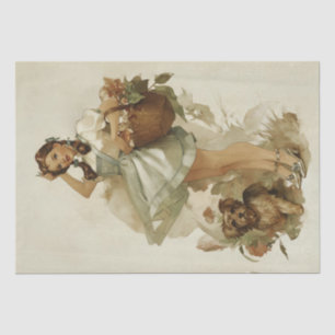 Papel De Seda Vintage Whimsical Dorothy e Toto