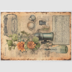 Papel De Seda Vintage Witch Potion Design, Série 13