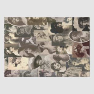 Papel De Seda Vintage Women Photo Collage Chique Decoupage
