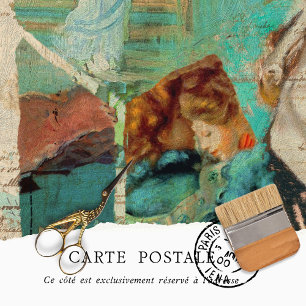 Papel De Seda Vintage Women Rustic Green Textura Decoupage