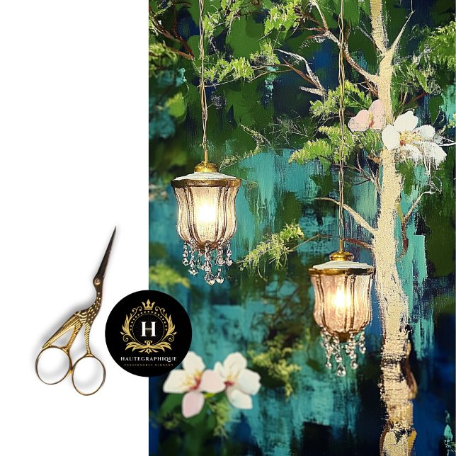 Papel De Seda Vintage Woodland Chandelier Decoupage (Criador carregado)