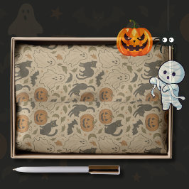 Papel De Seda Vintumn Ghosts & Black Cats Halloween