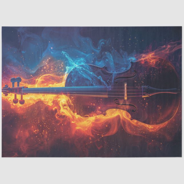 Papel De Seda Violência de Incêndio Vibrante de Desacoplamento (Frente )