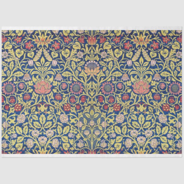 Papel De Seda Violet e Columbine, William Morris (Frente )