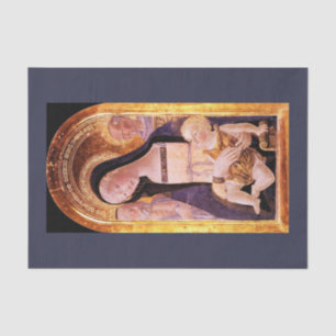 Papel De Seda VIRGEM E CRIANÇA COM SANTOS por Neroccio Natal