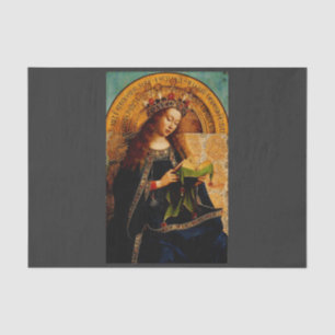 Papel De Seda Virgem Maria por Jan van Eyck