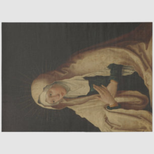 Papel De Seda Virgem Maria velada (por Lucas van Leyden)