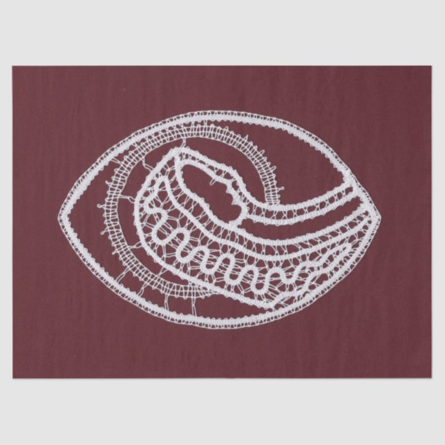 Papel De Seda Virgem Santa Católica, rendas (Frente )