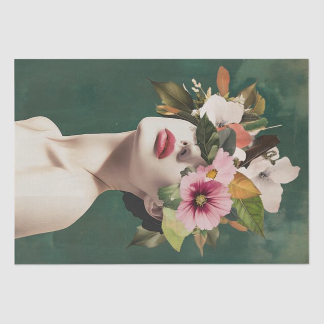 Papel De Seda Visões Florais (Frente )