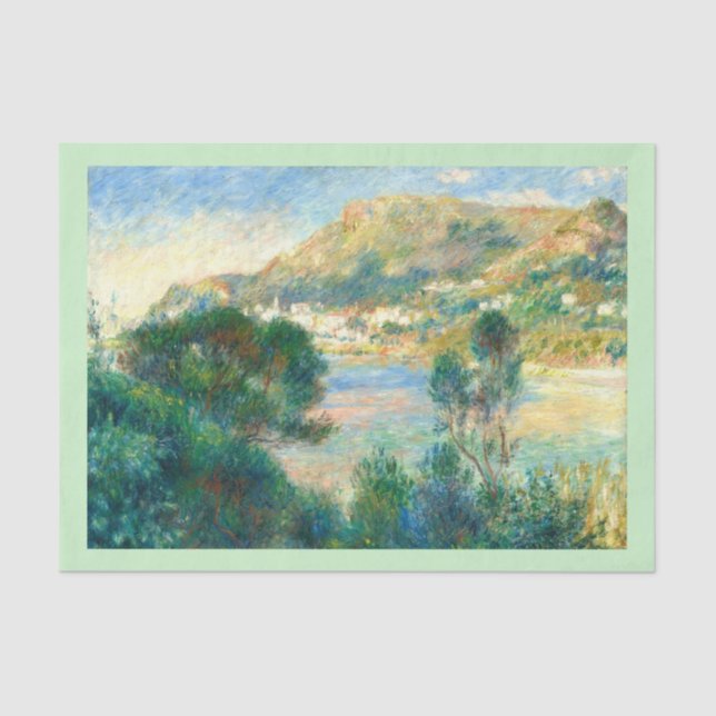 Papel De Seda Vista de Monte Carlo do Boné Martin, Renoir (Frente )