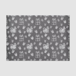 Papel De Seda Vista do Quadro de Quadrinhos de Natal Preto e Bra