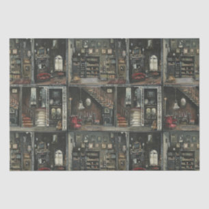 Papel De Seda Vitoriana Gothic Dollshouse Dark Academia