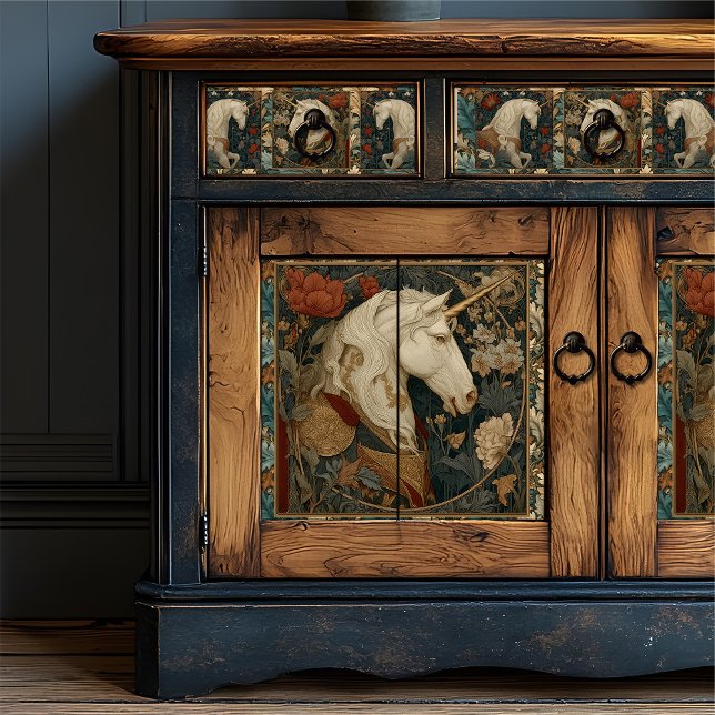 Papel De Seda Vitoriano Botânico William Morris Estilo Unicórnio (Criador carregado)