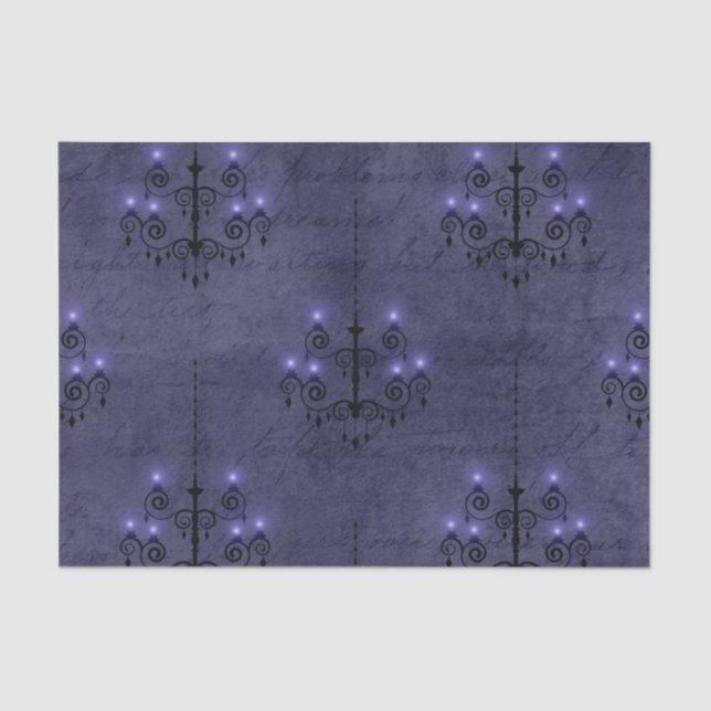 Papel De Seda Vitoriano Chandelier Horror Gothic - Glam Assustad (Frente )