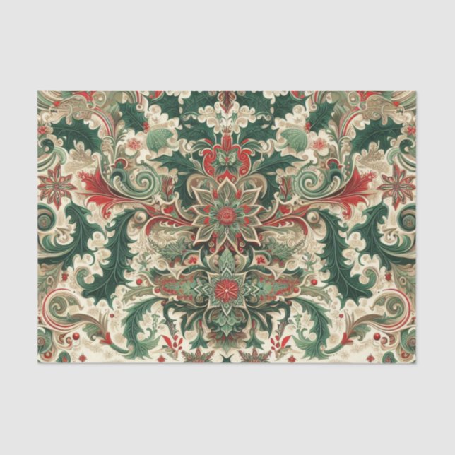 Papel De Seda Vitoriano/Clássico/Natais vintages (Frente )