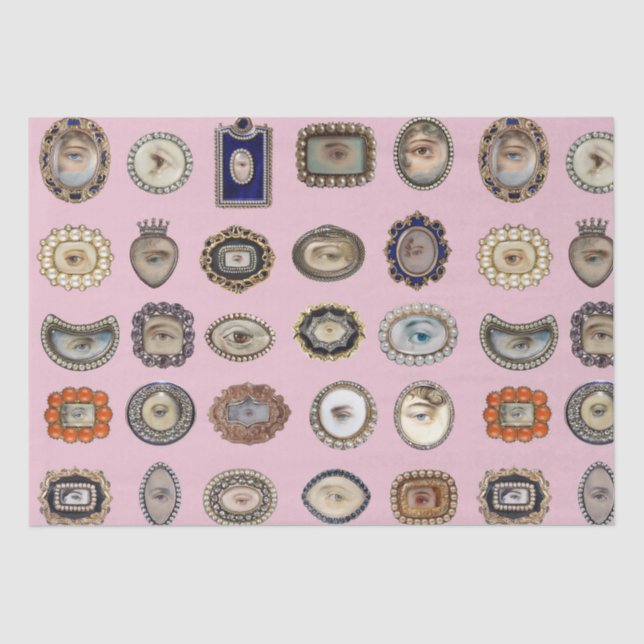 Papel De Seda Vitoriano inspirou os olhos de Lover, arte origina (Frente )