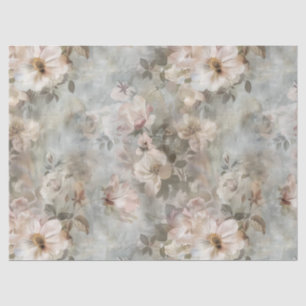 Papel De Seda Vitoriano Shabby Chic Flores Pintadas Decoupage