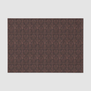 Papel De Seda Vitoriano Tapeçaria Vintage Damask Brown Clássico