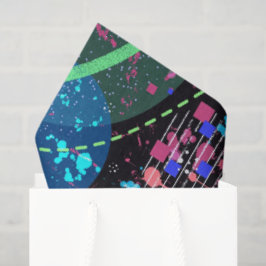 Papel De Seda Vizinhança Galáctica: Arte Abstrata