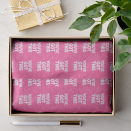 Papel De Seda Você tem essas palavras em rosa