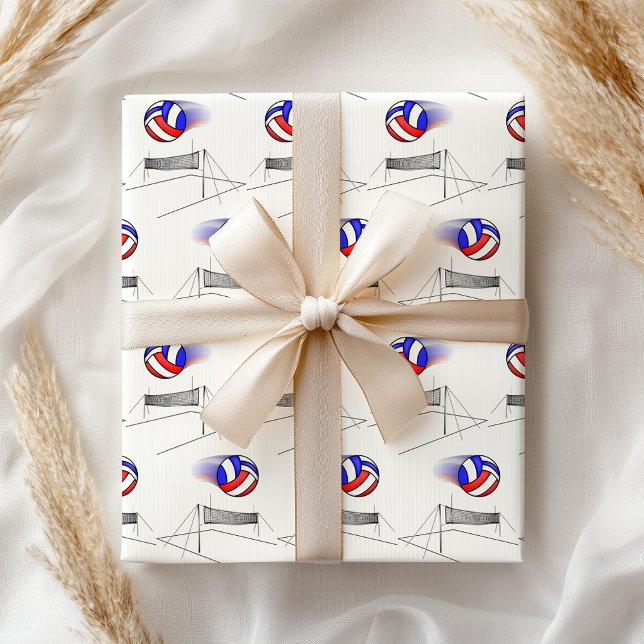 Papel De Seda Voleibol Voa Pela Rede (Criador carregado)