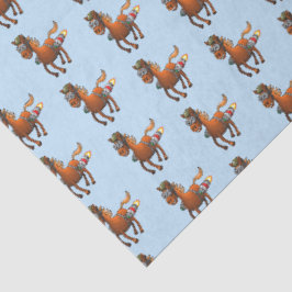 Papel De Seda Voo de Aniversário do Rocket Pony