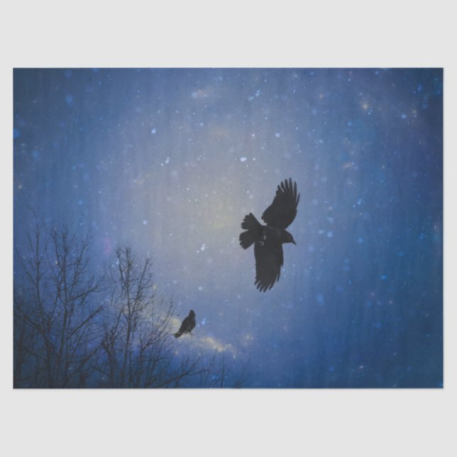 Papel De Seda Voo De Inverno De Raven (Frente )