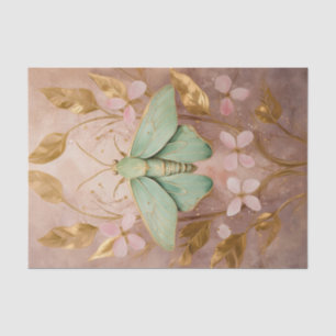 Papel De Seda Voo Dourado, Belos Formas de Mama Verde
