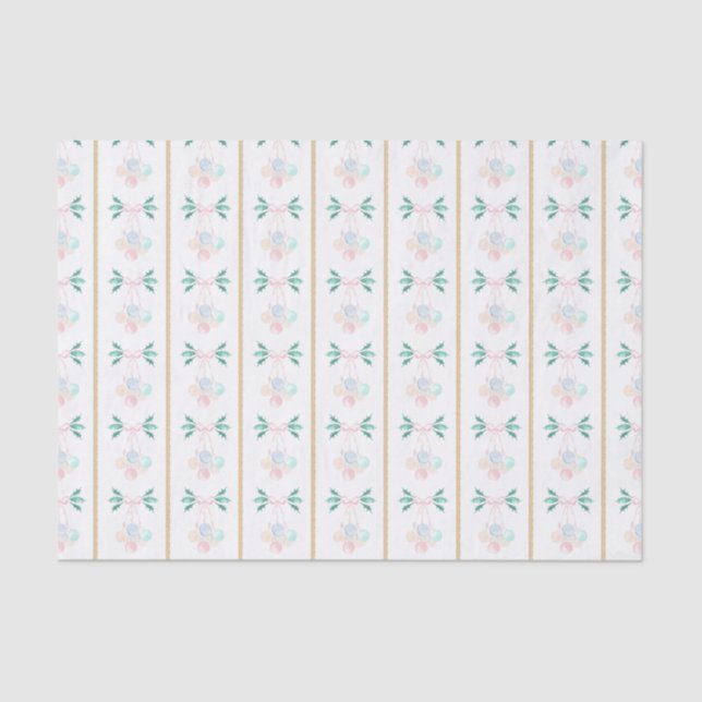 Papel De Seda Vovô do Quintal Rosa e Verde Natal (Frente )