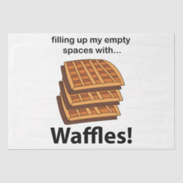 Papel De Seda Waffles Preenchendo Meus Espaços Vazios Com Waffle