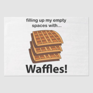 Papel De Seda Waffles Preenchendo Meus Espaços Vazios Com Waffle