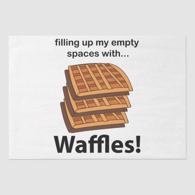 Papel De Seda Waffles Preenchendo Meus Espaços Vazios Com Waffle (Frente )