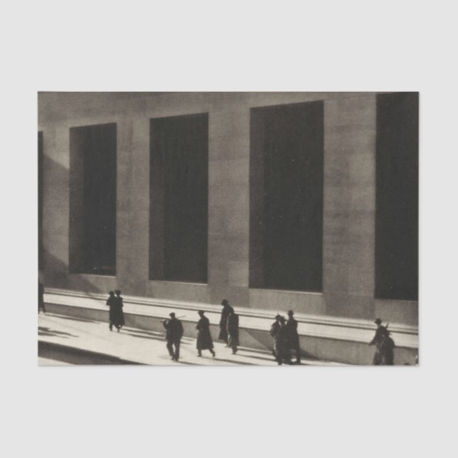 Papel De Seda Wall Street (por Paul Strand, 1915) (Frente )