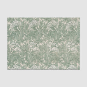 Papel De Seda Wallpaper tulip William Morris verde têxtil