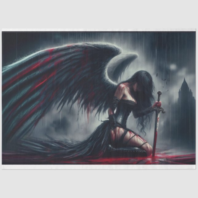 Papel De Seda Warrior Angel Tissue Paper (Frente )