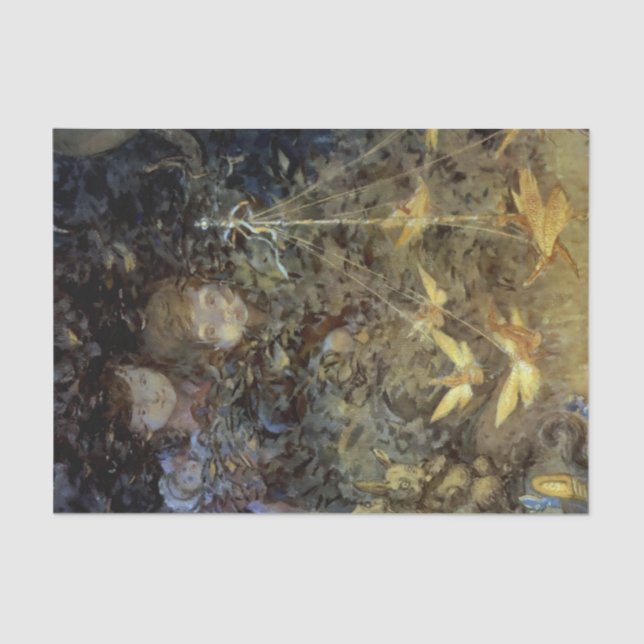 Papel De Seda "Watching the Fairies", por Beatrice Goldsmith (Frente )