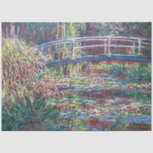 Papel De Seda Water Lily Pond (Harmonie Rosa, Monet)